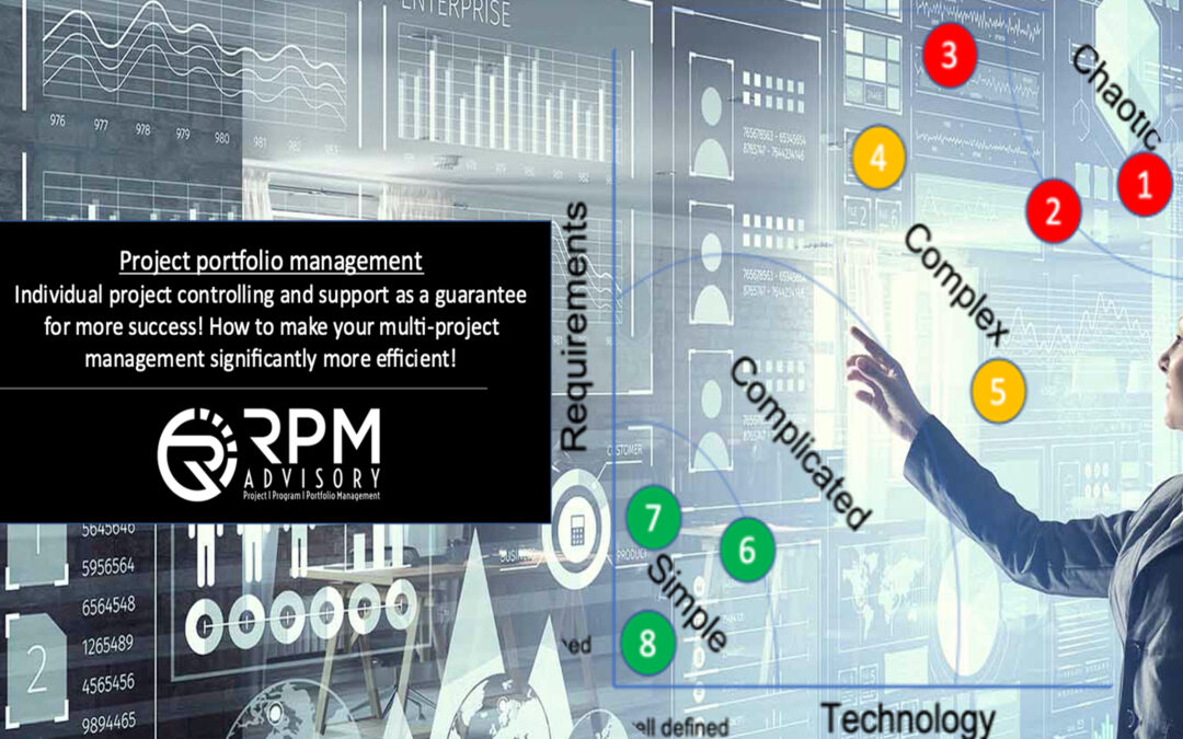 Project portfolio management – individual control and project support as a guarantee for more success! How to make your multi-project management significantly more efficient!